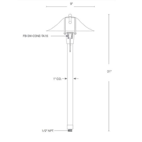 SPJ Lighting SPJ-JS100 2W LED Path Light 12V - Seginus Lighting