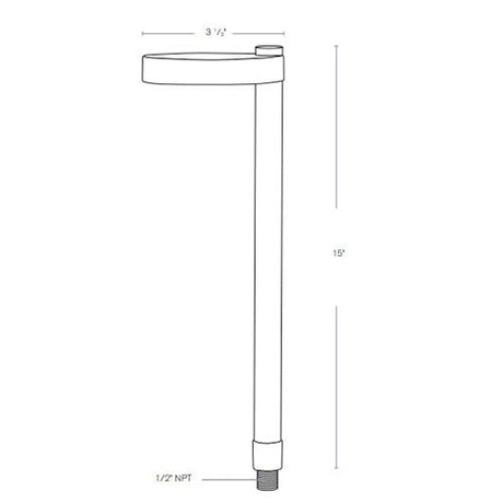 SPJ Lighting SPJ-MRPL 2W Solid Brass Contemporary Path Light 9-15V