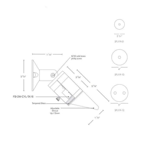 SPJ Lighting SPJ-MU1 2W LED Directional Down Light 12V - Seginus Lighting