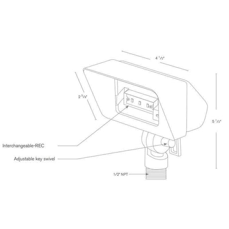 SPJ Lighting SPJ-MWW2 4W LED Wall Washer 12V