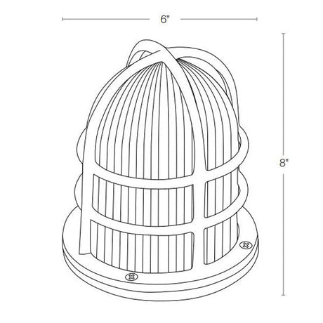 SPJ Lighting SPJ-NS-DM6 Nautical Pier Mount 10W LED 120V