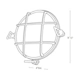SPJ Lighting SPJ-NS-WF9 Nautical Flush Mount Medium Base