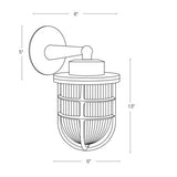 SPJ Lighting SPJ-NS-WM6-120V Solid Brass Wall Mounted Lights