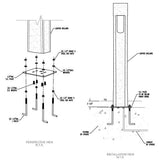 SPJ Lighting SPJ-PCL-A42-BG 20W Bollards