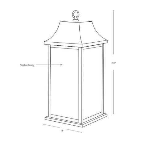 SPJ Lighting SPJ-PL10 Patio Lantern 120V Rechargeable Battery - Seginus Lighting