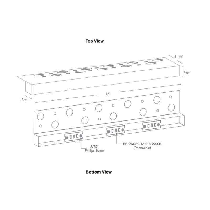 SPJ Lighting SPJ-SC-18 6W LED 18 Inch Recessed Horizon Light 12V