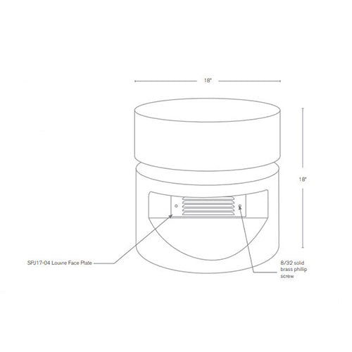 SPJ Lighting SPJ-SQ18 Concrete Bollard