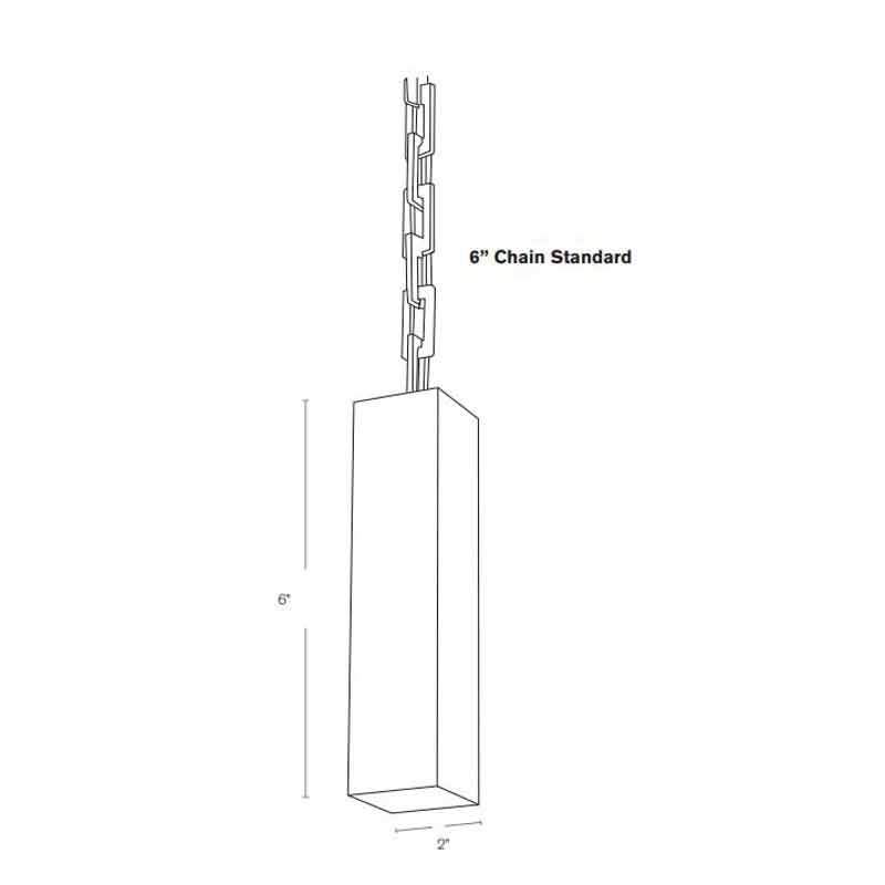 SPJ Lighting SPJ-SQ6-H 2W Hanging Light 12V