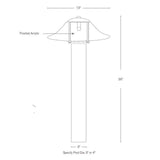 SPJ Lighting SPJ120-B-3 6W LED  3 Inch Diameter Post Bollard