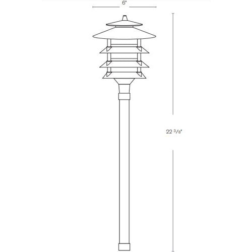 SPJ Lighting SPJ126-1B 2W LED Pagoda Light 12V