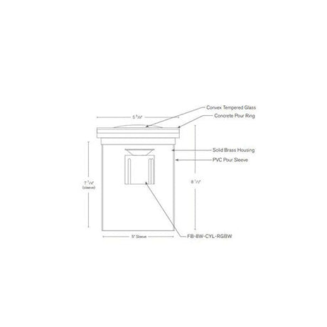 SPJ Lighting SPJ13-16F-RGBW-8W Solid Brass Well Light