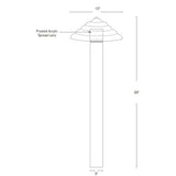 SPJ Lighting SPJ130-B-3 6W LED 3Inch Diameter Post Bollard