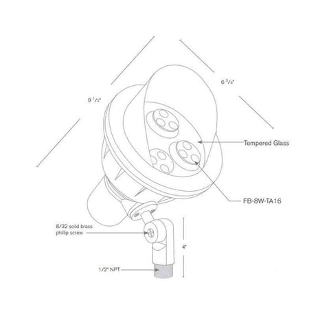 SPJ Lighting SPJ14-24 8W LED Directional Light