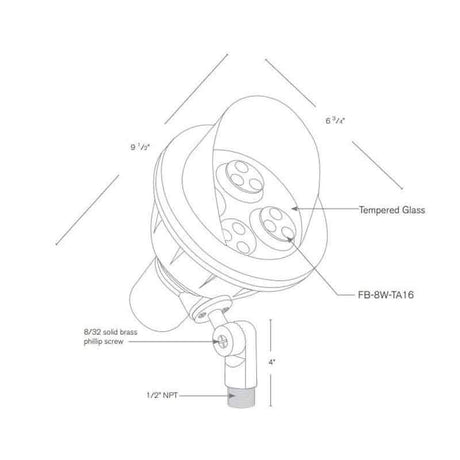 SPJ Lighting SPJ14-32 8W LED Directional Light