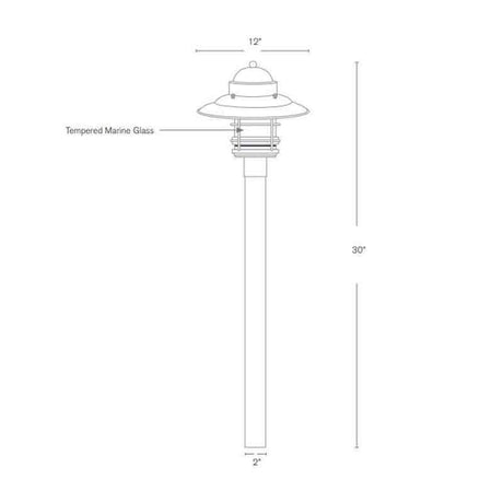 SPJ Lighting SPJ160-M-3 6W LED 3Inch Diameter Post Bollard