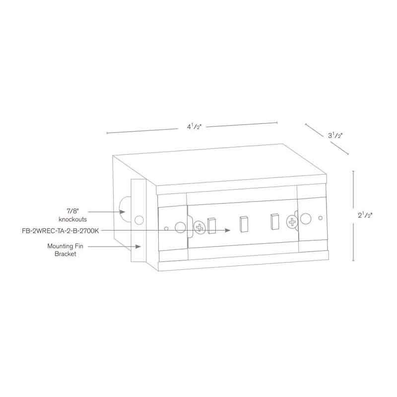 SPJ Lighting SPJ17-02 2W Louver Cover for Recessed Steplight SPJ17-FB-SM-BOX