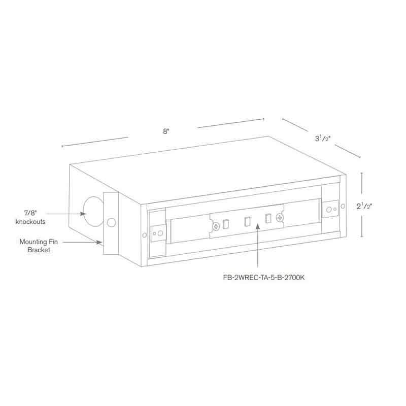 SPJ Lighting SPJ17-03-12 2W Window Cover for Recessed Steplight SPJ17-FB-LG-BOX 12V