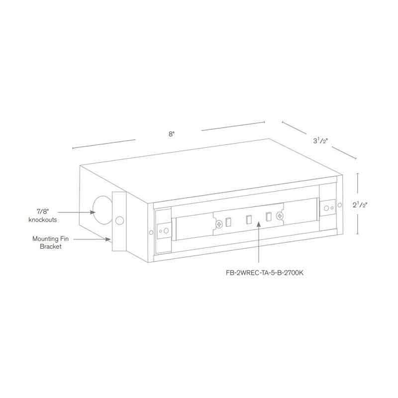 SPJ Lighting SPJ17-04 2W Louver Cover for Recessed Steplight SPJ17-FB-LG-BOX