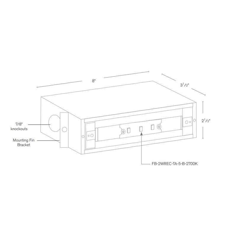 SPJ Lighting SPJ17-FB-LG-BOX 2W LED Recessed Large Box