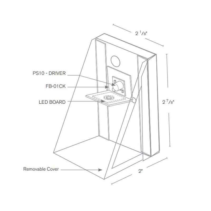 SPJ Lighting SPJ18-04 1.5W LED Surface Mount Side Glass 12V