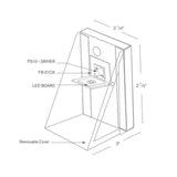 SPJ Lighting SPJ18-04 1.5W LED Surface Mount Side Glass 12V