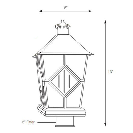 SPJ Lighting SPJ27-01A Post Lantern