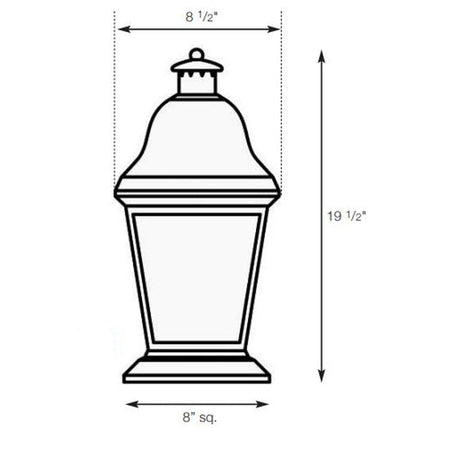 SPJ Lighting SPJ30-01A Column Mount Lantern 120V