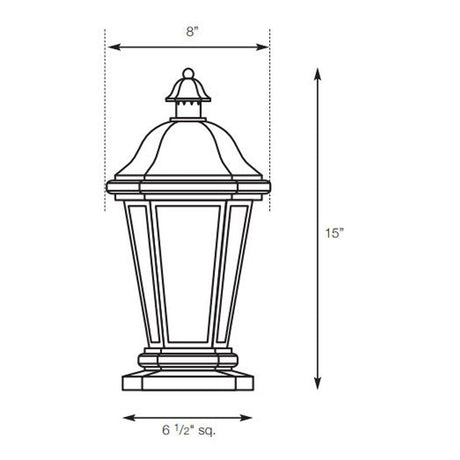 SPJ Lighting SPJ30-02A Column Mount Lantern 120V