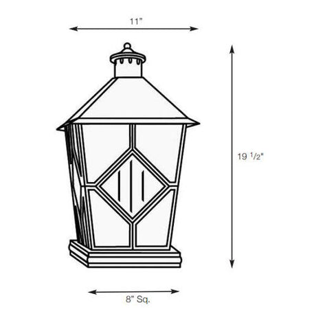 SPJ Lighting SPJ32-04A Column Mount Lantern 120V