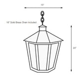 SPJ Lighting SPJ34-04B Pendant Mount Lanern 120V