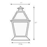 SPJ Lighting SPJ35-04B Column Mount Lantern 120V