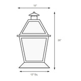 SPJ Lighting SPJ35-04C Column Mount Lantern 120V