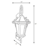 SPJ Lighting SPJ46-06A Scroll Mount Lantern 120V