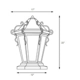 SPJ Lighting SPJ46-10B Column Mount Lantern 120V Additional Image 1