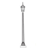 SPJ Lighting SPJ800-OT Solid Brass Base, Fluted Shaft, Fixture